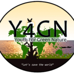 Youth For Green Nature Logo featuring an image of the continents with Y4GN overlaid